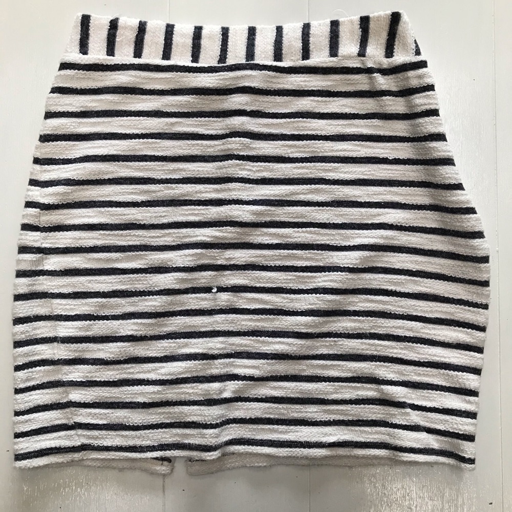 South Moon Under Terry Striped Pencil Skirt
